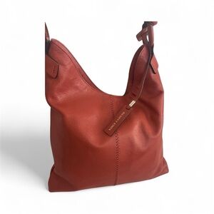 Vince Camuto  Reddish/Orange Leather Hobo Bag